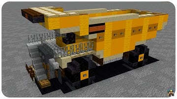 How to Build a Mining Truck in Minecraft (Caterpillar) Minecraft Mining Truck Tutorial