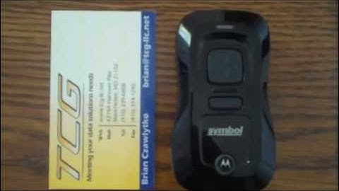 Demo of Low Cost Barcode Memory Scanner from Motorola  CS3000