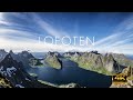 Lofoten Islands - Peaks and beaches 4k  aerial video