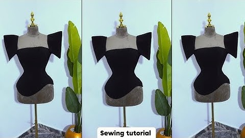 SEWING TUTORIAL: How to sew this trendy structured blouse with an asymmetric hemline