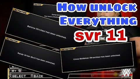 How to unlock everything with cheats on svr 11 BY MR.AJ