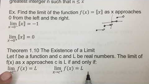 Calculus Lesson 1.4 Continuity and One-Sided Limits