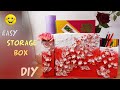 How to Make Organizer Box | DIY | How to make Storage Box using Cardboard/Carton | Trash to Treasure