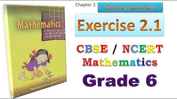 Exercise 2.1 chapter 2 Whole Number Grade 6 CBSE/NCERT mathematics. #mathematics #CBSE #NCERT