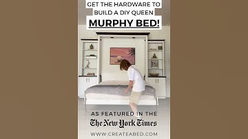 How To DIY A Vertical Queen Murphy Bed - Plans & Mechanisms #murphybed #homeimprovement #diyprojects