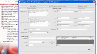Manager Employee Registration,Badar Blood Bank Management System screenshot 5