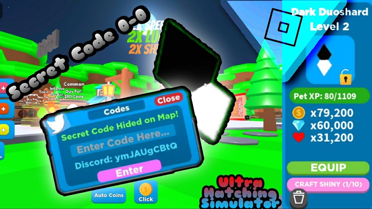 How To Get New Secret Code In Ultra Hatching Legends | Roblox - YouTube