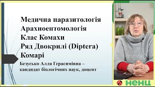 Комарі Ряд Двокрилі (Dipera) Клас Комахи Медична паразитологія