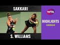 Maria Sakkari vs. Serena Williams | 2020 Cincinnati Third Round | WTA Highlights