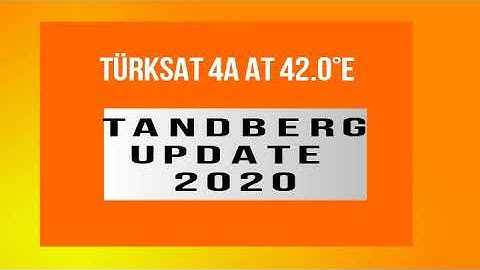 Turksat 42E Tandberg Keys (Fox Network Group) Update 21-12-2020