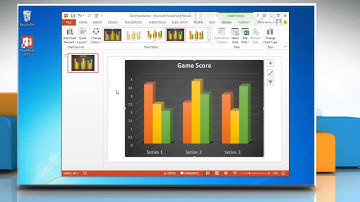 How to use legends to identify colors/patterns in bar graphs in PowerPoint 2013 presentation