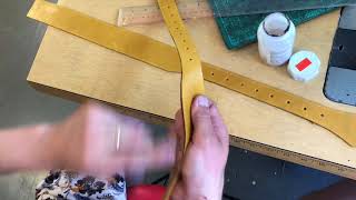 Timelapse of Handmade Bespoke Leather Backpack