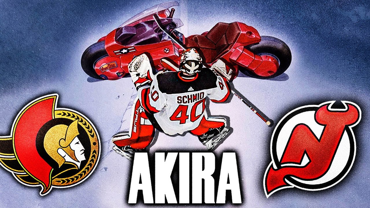 New Jersey Devils Akira Schmid Official White Fanatics Branded