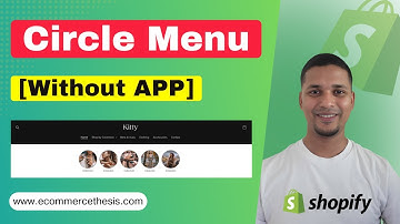 How to add Circle Menu in Shopify Website without App