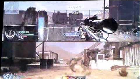 MW2 1v1 quickscope splitscreen