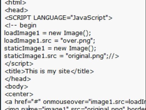 Html mouseover sale