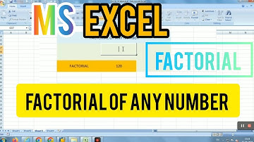 Excel Find Factorial of any number|| Factorial of any number ,#shorts #shortvideo
