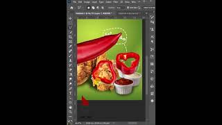 فكرة تصميم بوست بروستد دجاج | Shorts Photoshop Tutorial shortsphotoshop