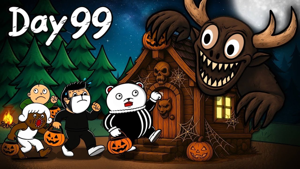 ขอขนมตามบ้าน ในป่า 99 คืน 🎃 Roblox