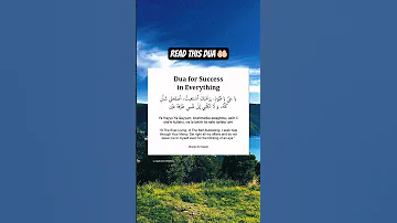 Dua For Success In EVERYTHING Read This Everyday Dua Success Money 