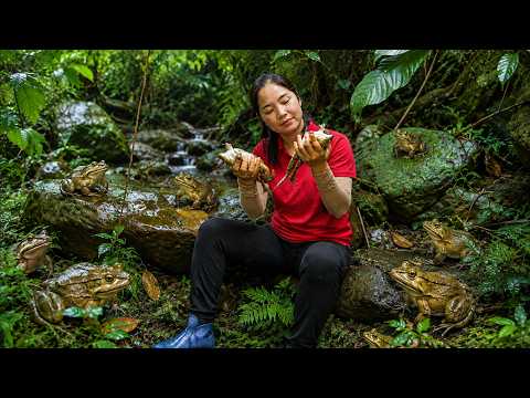 Harvesting Frogs And Fresh Fruits From Garden 🐸 Going To Countryside Market To Sell | Daily Garden