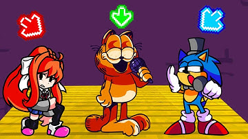 FNF Character Test - Gameplay vs Playground - Garfield vs Sonic