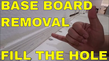HOW TO REMOVE BASE BOARDS AND FILL TACK STRIP HOLES IN SLIPPERS