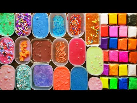 Mixing Old Slime With Clay - Slime Smoothie