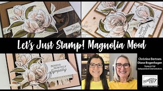 let's just stamp featuring magnolia mood with cards by christine