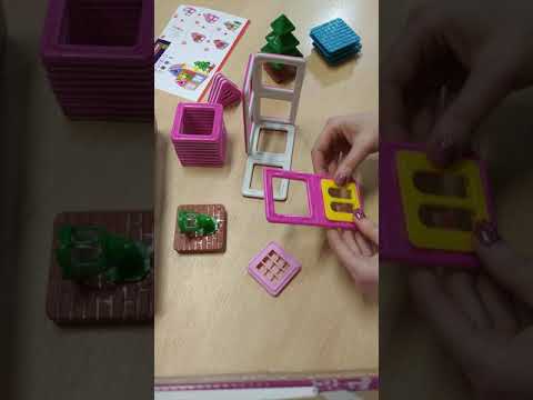 Магнитный конструктор "Домик" от производителя "Город Мастеров".