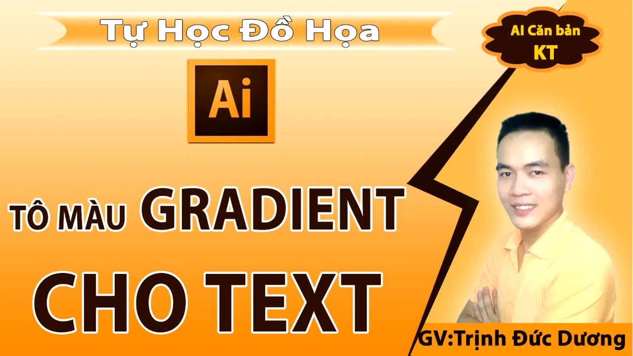 3 cách tô màu Gradient cho text trong Illustrator đơn giản nhất