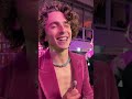 Timothée Chalamet reveals Wonka&#39;s Spotify playlist 🎶 #shorts