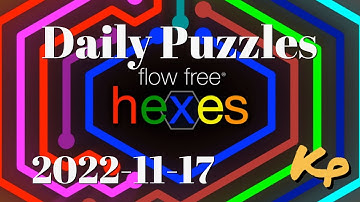 Flow Free Hexes - Daily Puzzles - 2022-11-17 - November 17th 2022