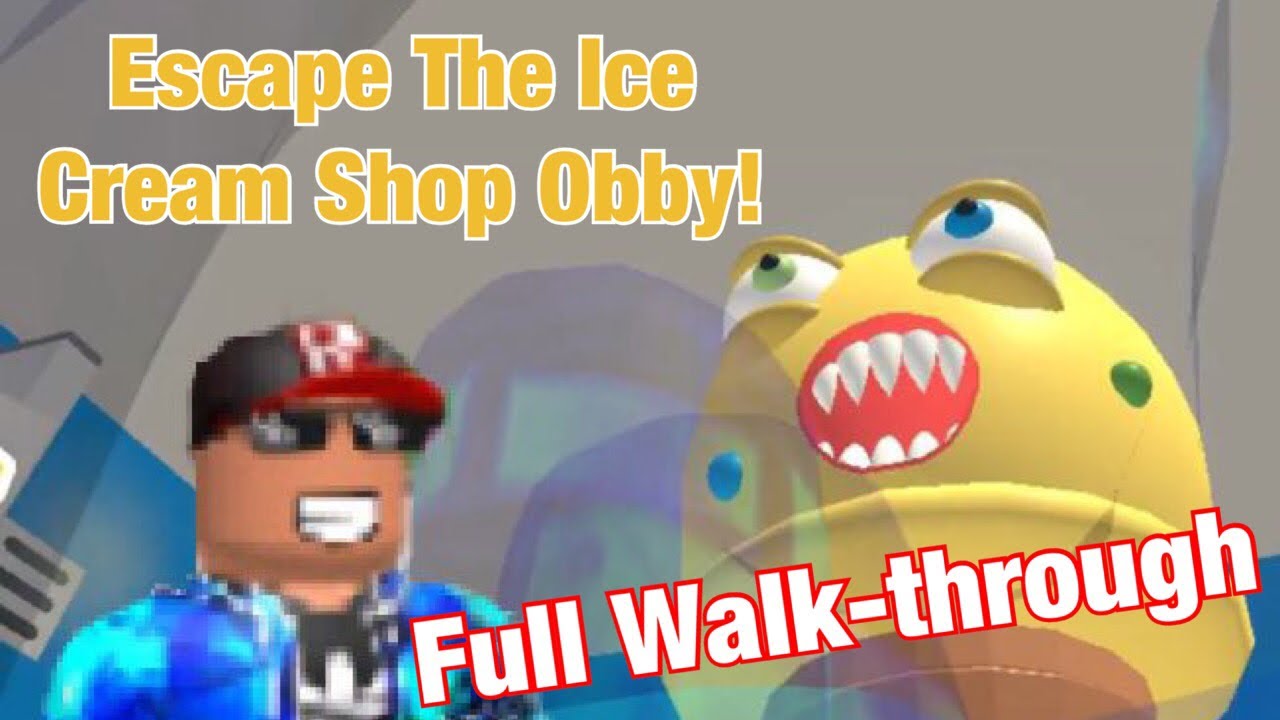Roblox Escape The Ice Cream Shop Obby Full Walk Through Youtube