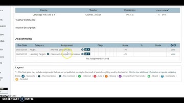 PowerSchool: View Standards Based Grades | LCA (Learner Centered Assessment)