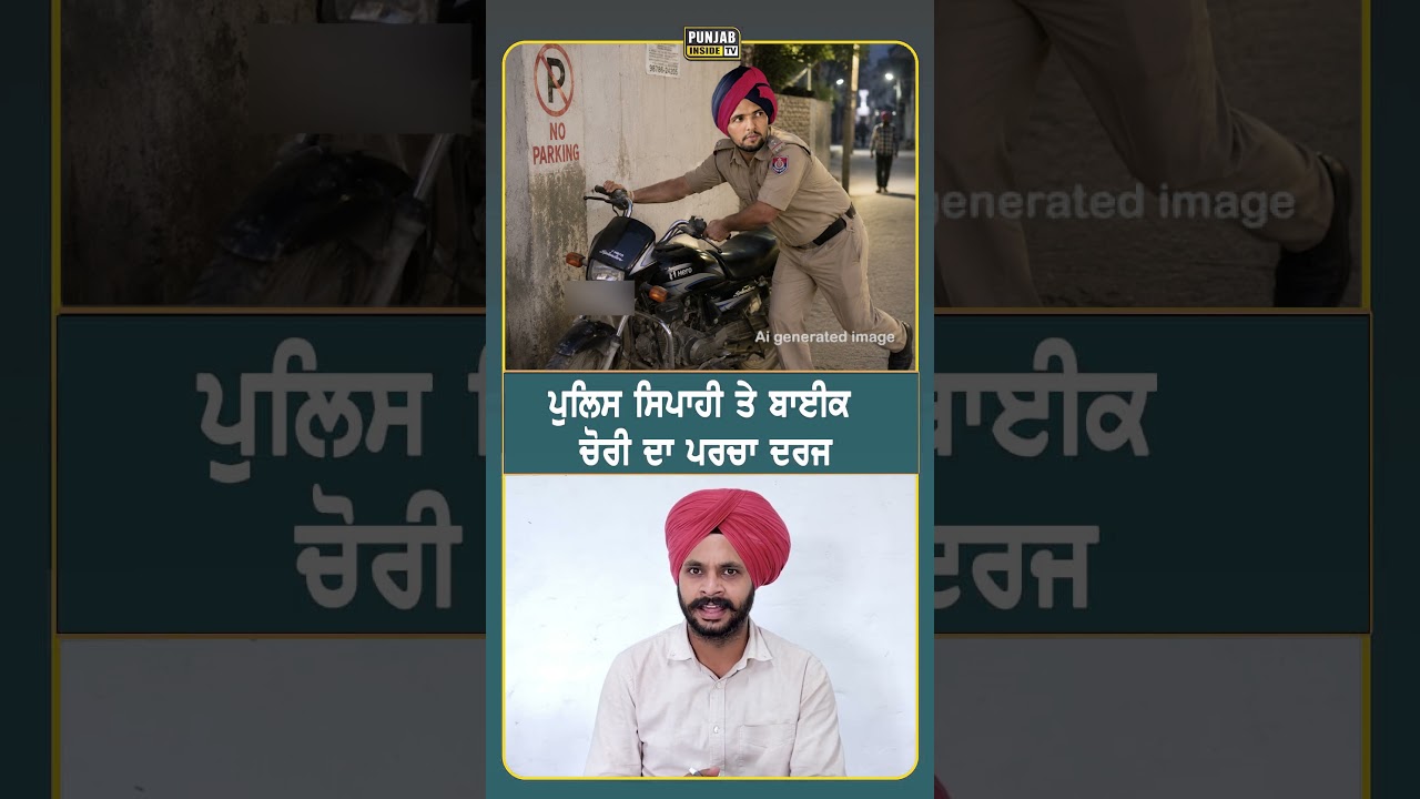 ਪੁਲਿਸ ਸਿਪਾਹੀ ਤੇ ਬਾਈਕ ਚੋਰੀ ਦਾ ਪਰਚਾ ਦਰਜ #punjab #news #punjainsidetv