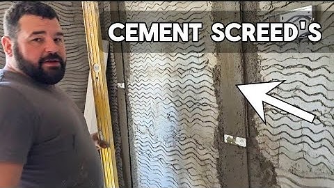 HOW TO RENDER A WALL PERFECTLY FLAT / dot and screed method