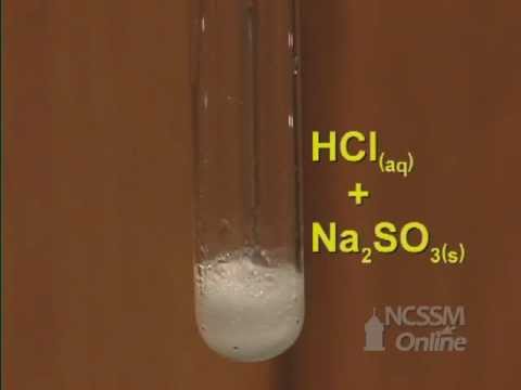 Double Displacement Sodium Sulfite and