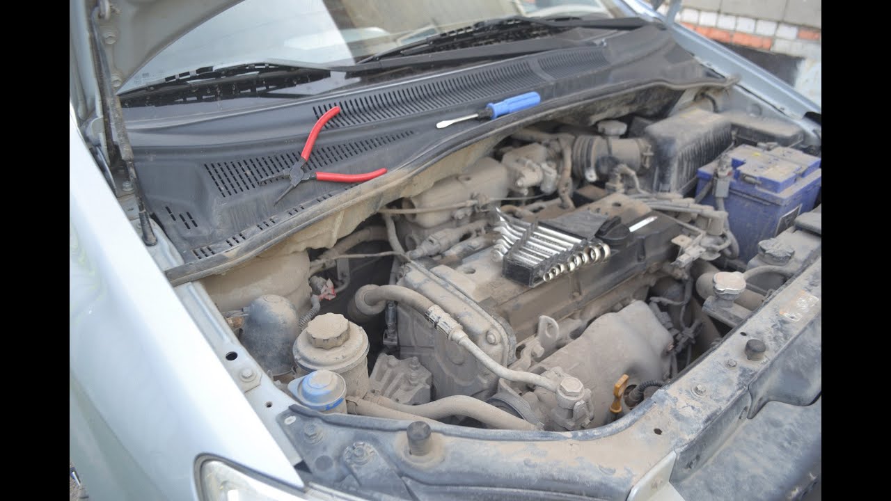 Замена подшипника муфты кондиционера Хундай Гетц - YouTube