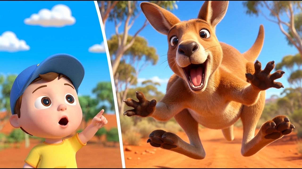 Jump Like A Kangaroo! 🦘 Animal nursery rhythm song for kids | Kids ...
