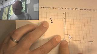 IXL 8th P.7 rotations graph the image