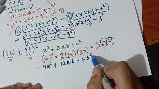 Polynomials: SPECIAL PRODUCTS ( perfect square trinomial)