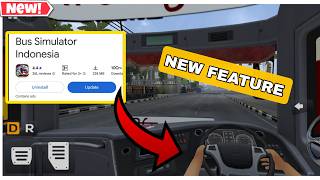 BUS SIMULATOR INDONESIA NEW UPDATE | NEW FEATURES 🔥 DRIVING HANDS ON STEERING WHEEL screenshot 5