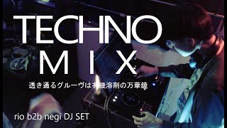 rio b2b negi | TECHNO DJset in TOKYO | vol.37