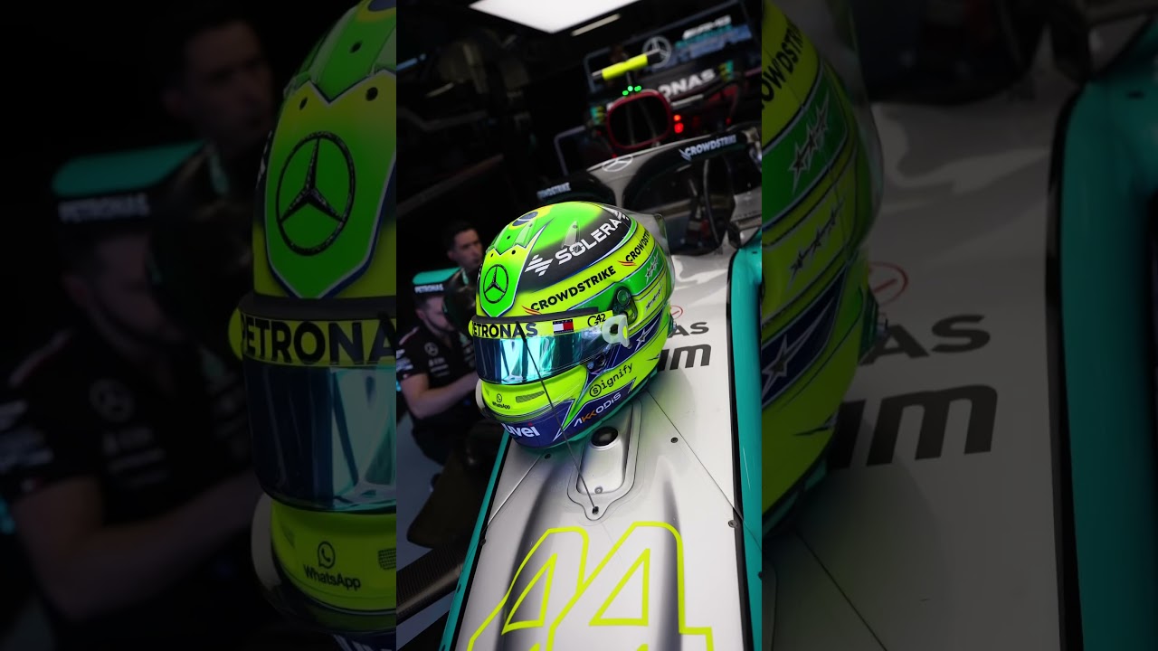 A Special Helmet for a Very Special Race 💚💛 