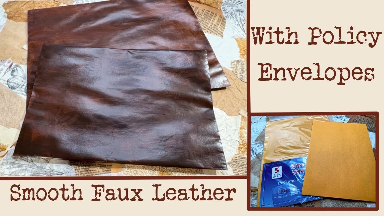 How to Make Smooth Faux Leather with Policy Envelopes