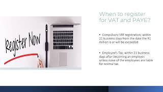 VAT and PAYE Registration