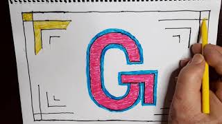 تعليم الحروف بطريقة جميلة ومرحة Letter G ..Learn English letters||تلوين حرفG ..تعلم الحروف