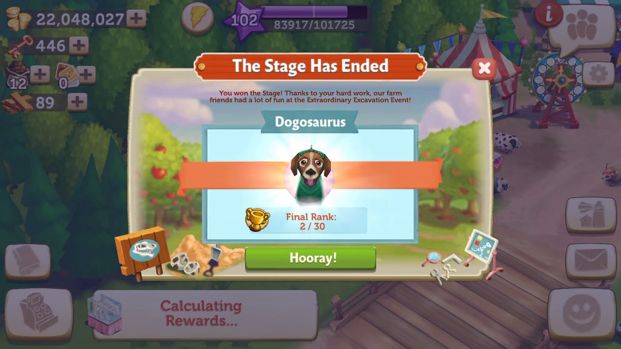 Farmville 2 Country Escape 🦖Dino Dog Winner!🦖 #Farmville2