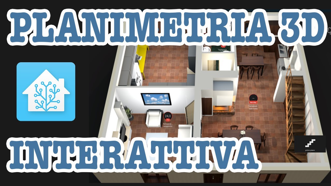 Planimetria interattiva con Home Assistant per casa domotica